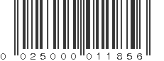 UPC 025000011856