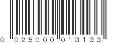 UPC 025000013133