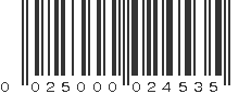 UPC 025000024535