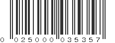 UPC 025000035357