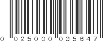 UPC 025000035647