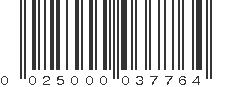 UPC 025000037764