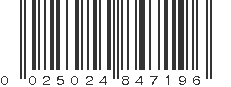 UPC 025024847196