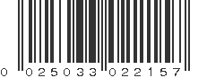 UPC 025033022157