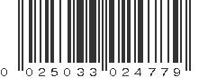 UPC 025033024779