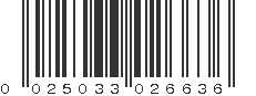 UPC 025033026636