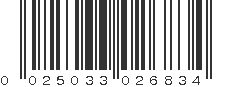 UPC 025033026834