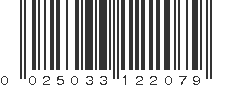 UPC 025033122079