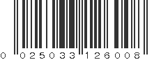 UPC 025033126008