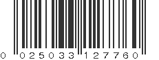 UPC 025033127760