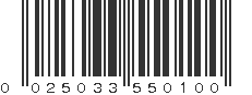 UPC 025033550100