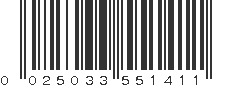 UPC 025033551411