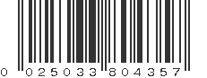 UPC 025033804357