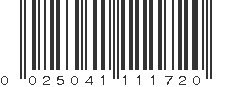 UPC 025041111720