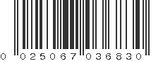 UPC 025067036830