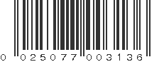 UPC 025077003136