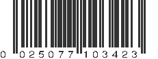 UPC 025077103423