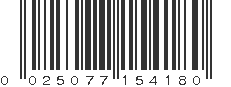 UPC 025077154180