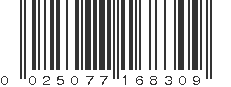 UPC 025077168309