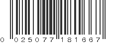 UPC 025077181667