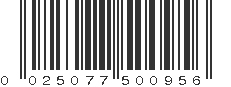 UPC 025077500956