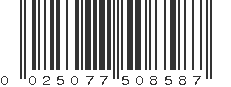 UPC 025077508587