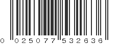 UPC 025077532636