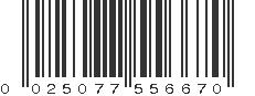 UPC 025077556670