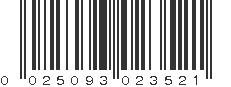 UPC 025093023521