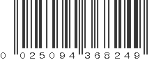 UPC 025094368249