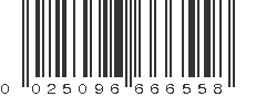 UPC 025096666558