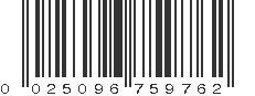 UPC 025096759762