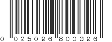 UPC 025096800396