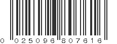 UPC 025096807616