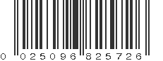 UPC 025096825726