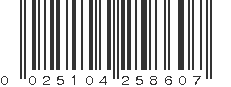 UPC 025104258607