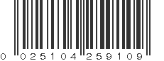 UPC 025104259109