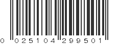 UPC 025104299501