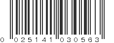 UPC 025141030563