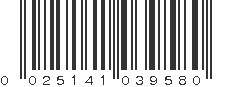 UPC 025141039580