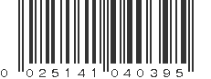 UPC 025141040395