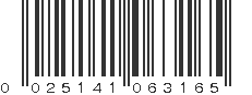 UPC 025141063165