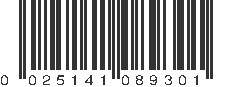 UPC 025141089301