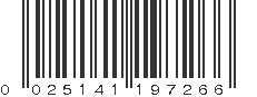 UPC 025141197266