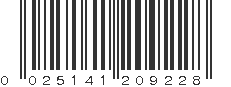 UPC 025141209228