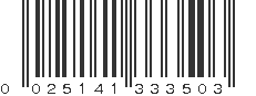 UPC 025141333503