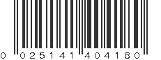 UPC 025141404180