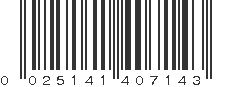 UPC 025141407143