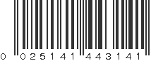 UPC 025141443141