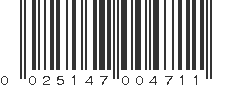 UPC 025147004711